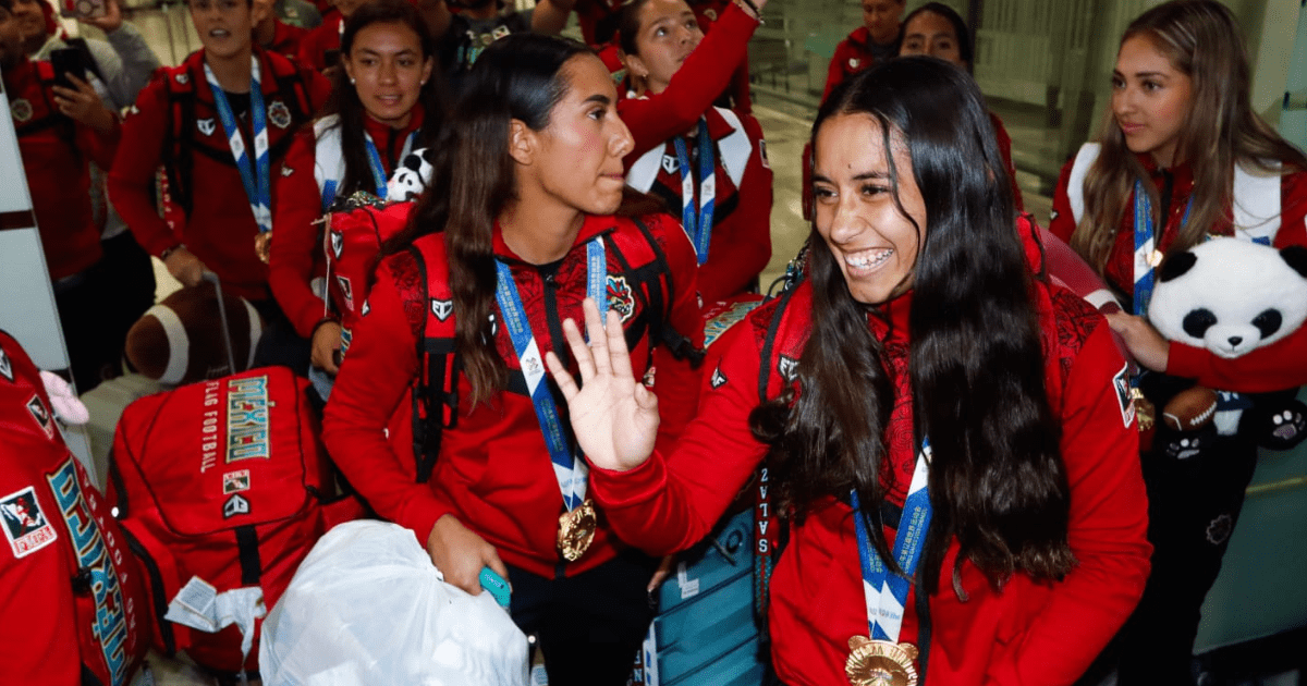 Recibimiento histórico a la selección mexicana de flag football