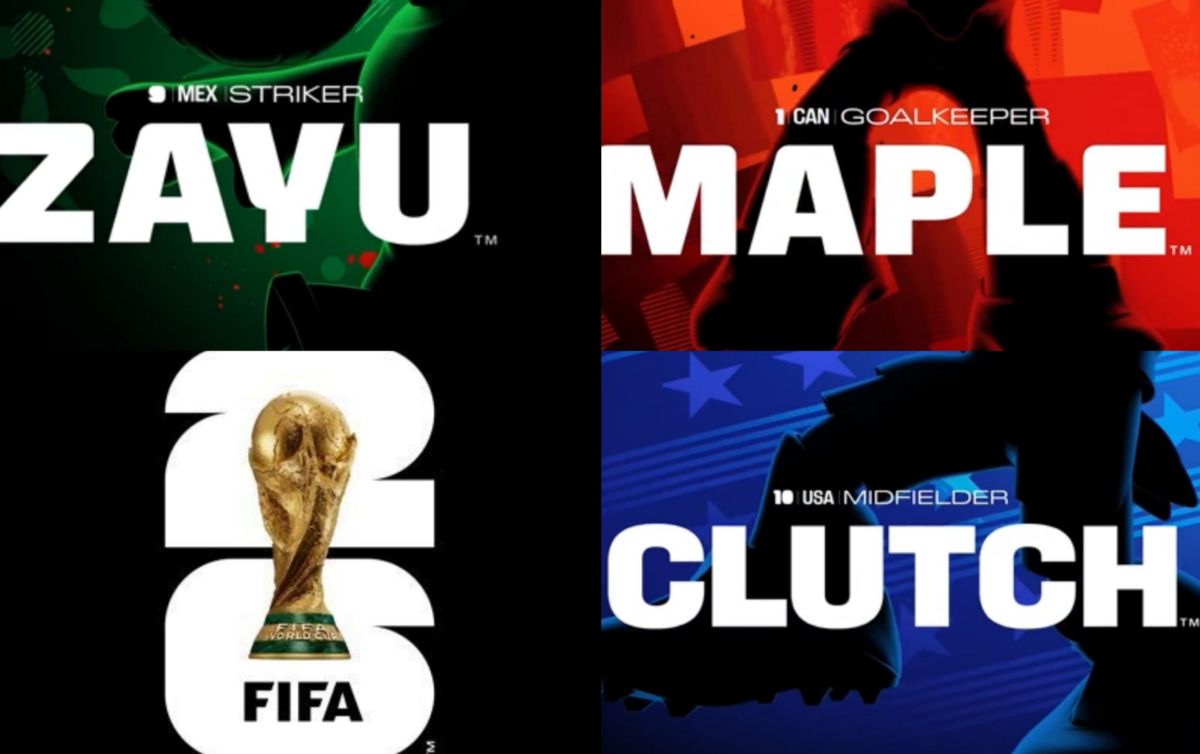 ¡Ya son oficiales! Conoce a Maple, Zayu y Clutch, las tres mascotas del Mundial 2026
